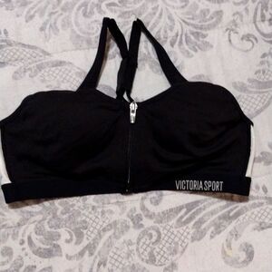 Victoria Sport Incredible Bra size 36B. Preloved. Black and white with silver.